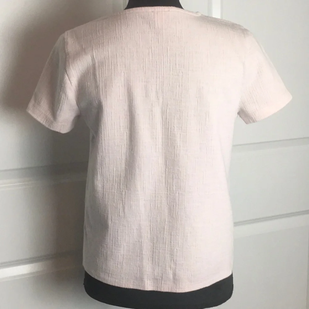 🎉 SALE J Crew Tie at Waist Top in Pale Pink